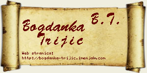 Bogdanka Trijić vizit kartica